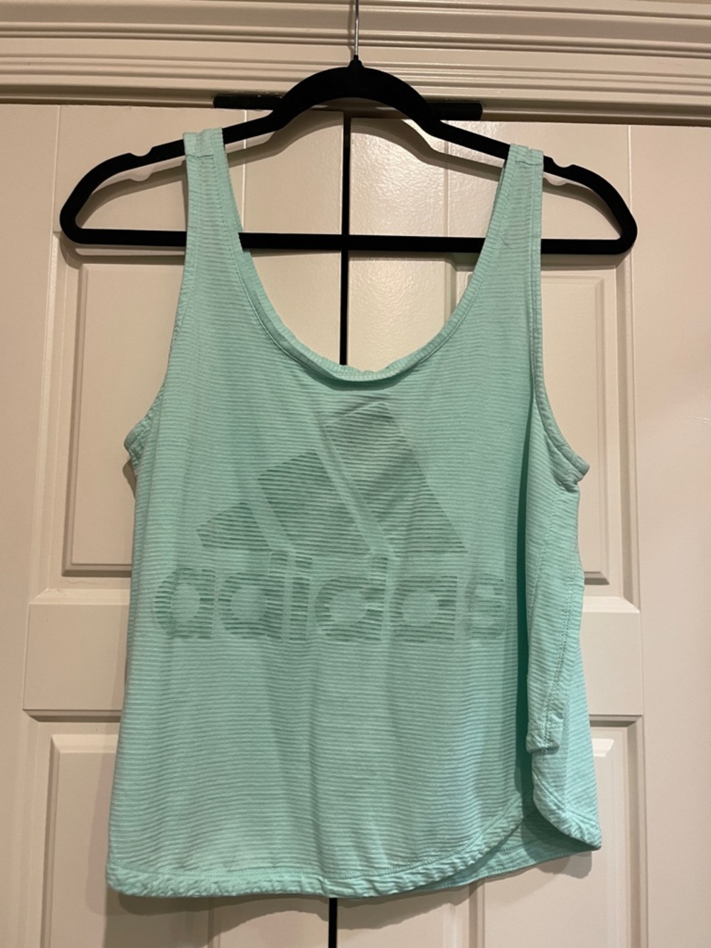 adidas Mint Green Scoop Neck Athletic Tank
